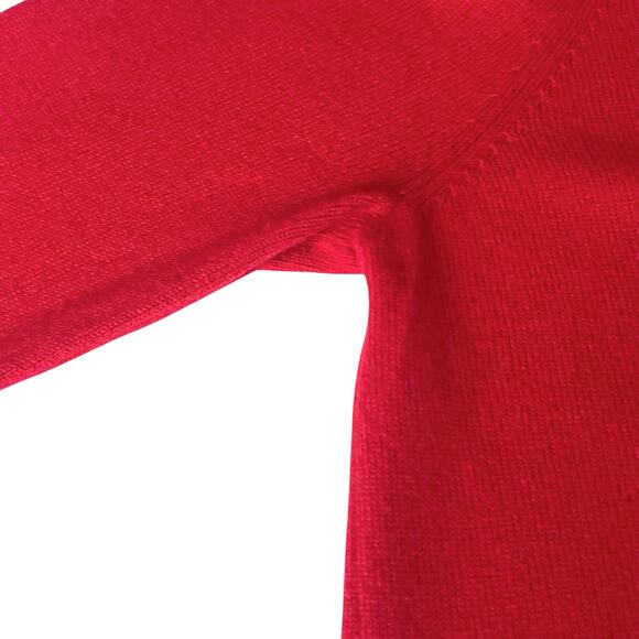 Kilte Giovanna Embroidered Cashmere Cardigan Sweater Red Size Large - Picture 4 of 8